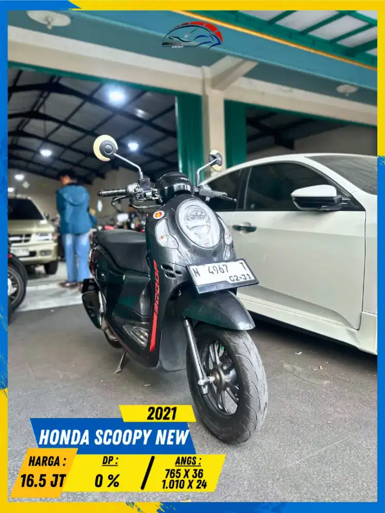 HONDA SCOOPY NEW 2021 MURAH CIAMIK MASZEHH HIKMAH MOTOR KEPUH MALANG