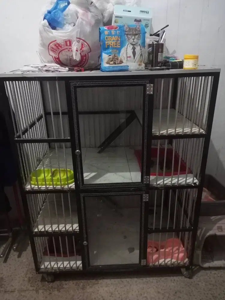 Kandang Kucing Tingkat 2 Alumunium
