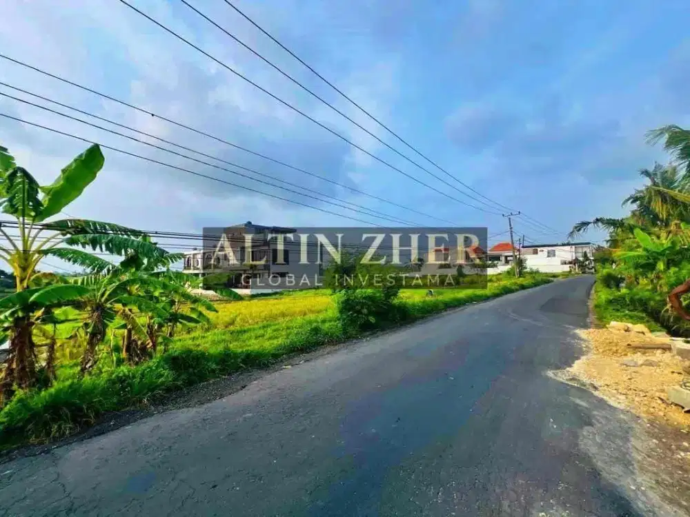 Tanah view sawah berlokasi di Kediri Tabanan dekat dengan pantai nyanyi