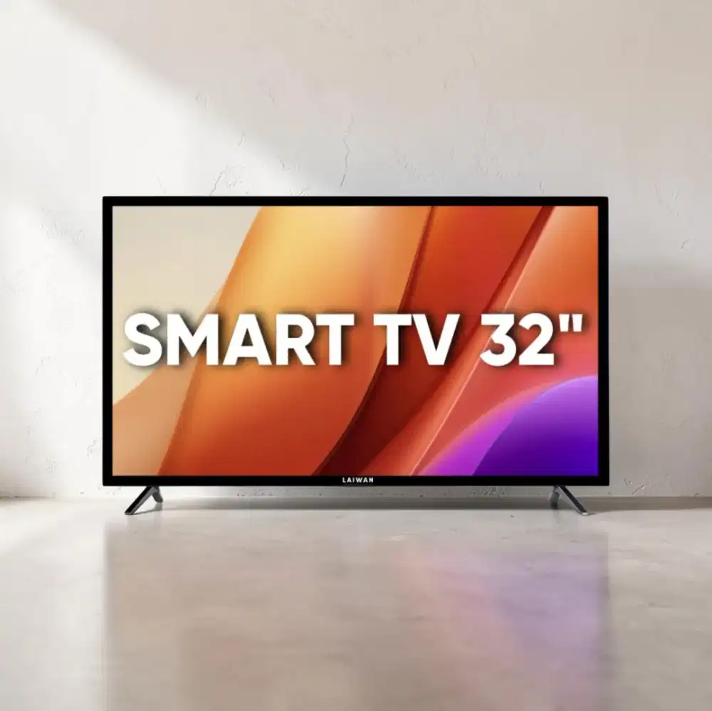 TV Smart Laiwan 32 inci terbaru - msih BARU kawa diantar