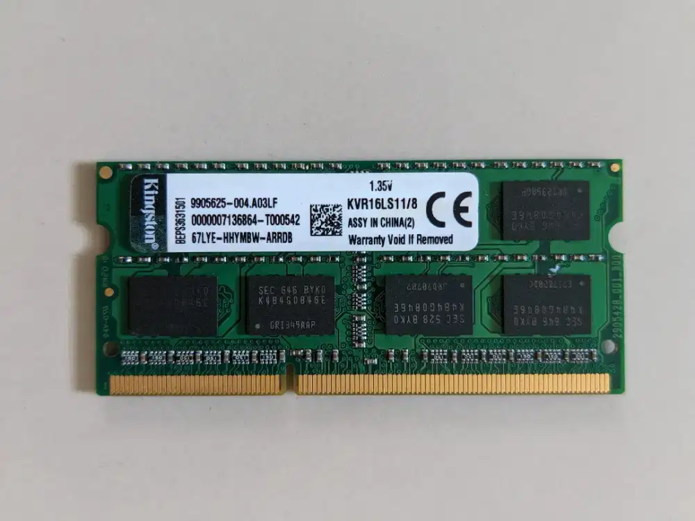 RAM Kingston 8GB ddr3L untuk laptop