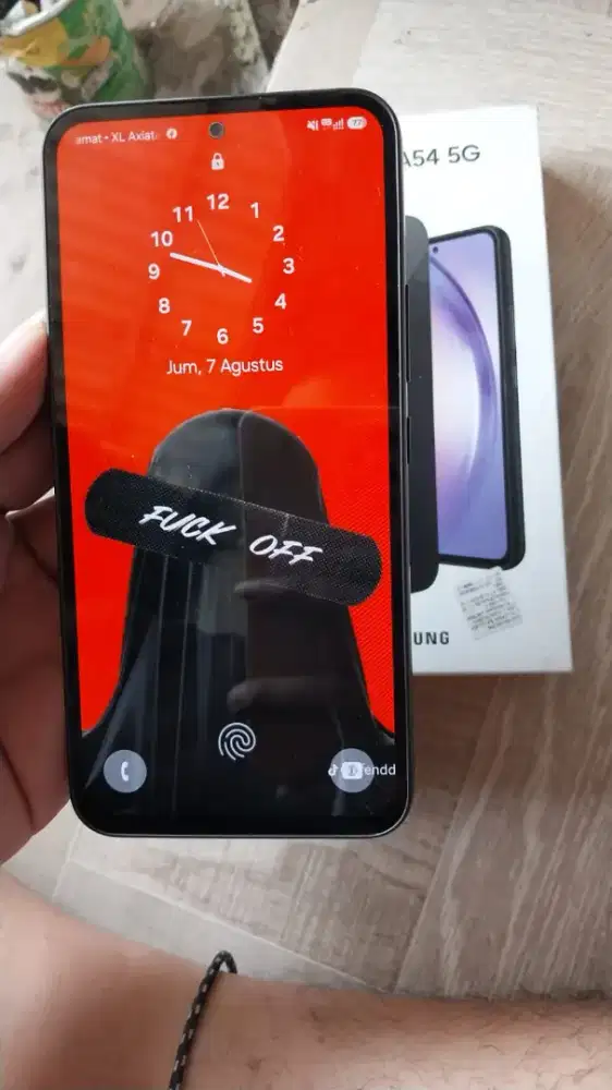 samsung A54 8/256 fullset sampe nota mulus orian