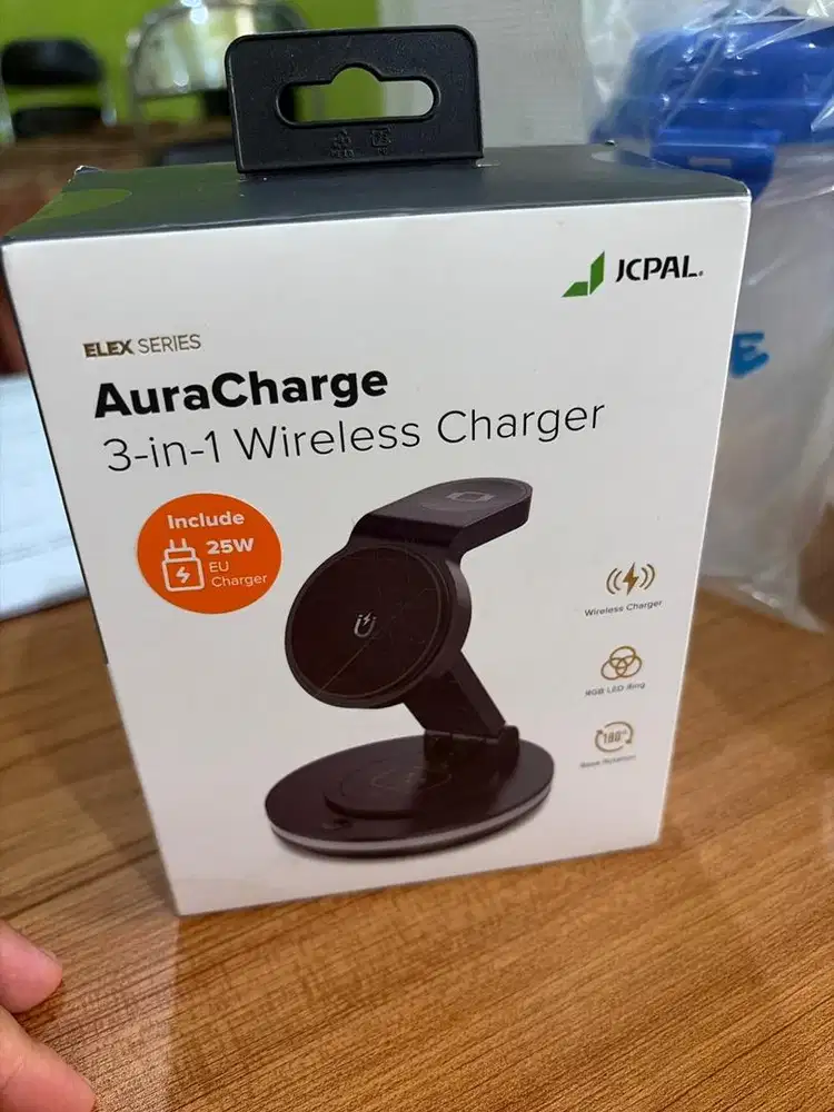 JCPAL AuraCharge 3-in-1 Wireless Charge + kepala charge 25 W