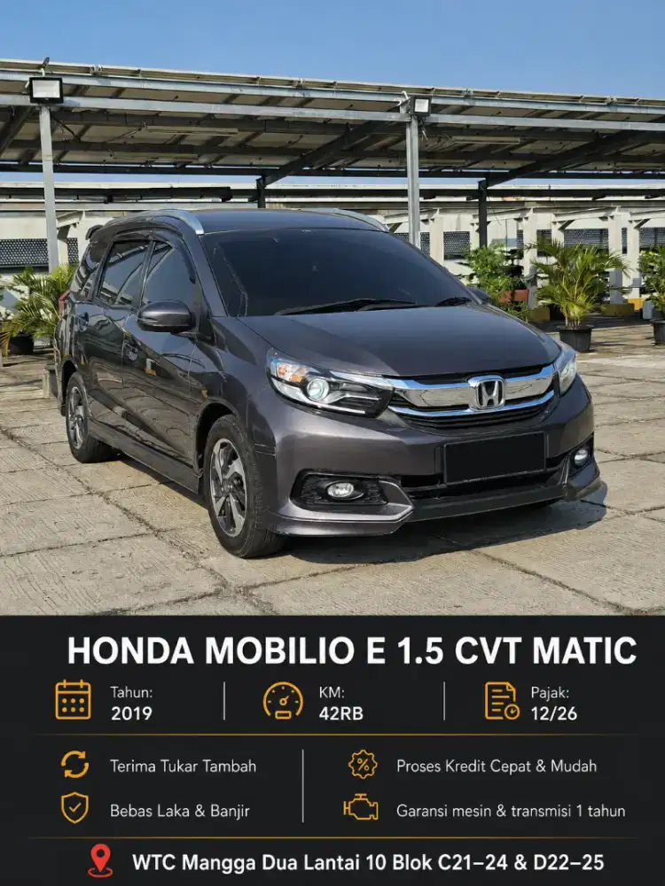 Mobilio E 1.5 cvt matic 2019 abu abu km42rb