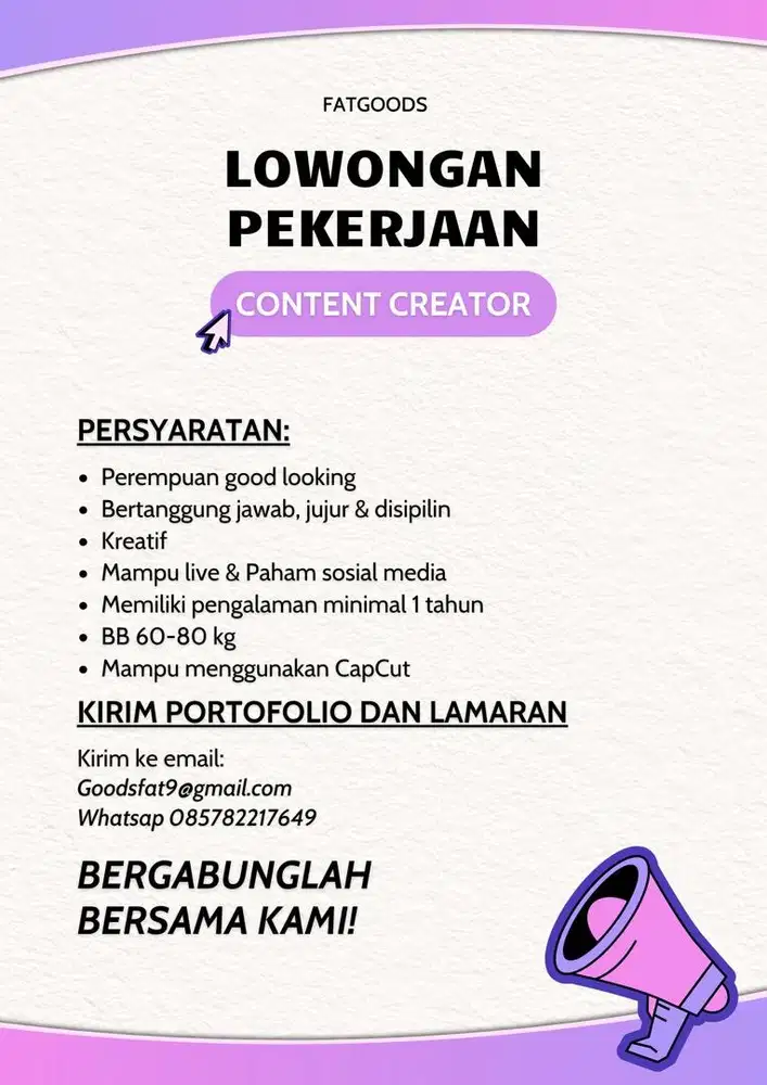 Dibutuhkan cepat host live konten kreator