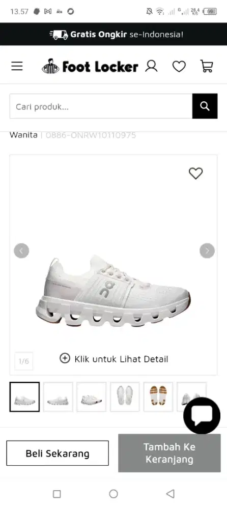 Sepatu QC Original pemakaian pribadi masih kinclong
