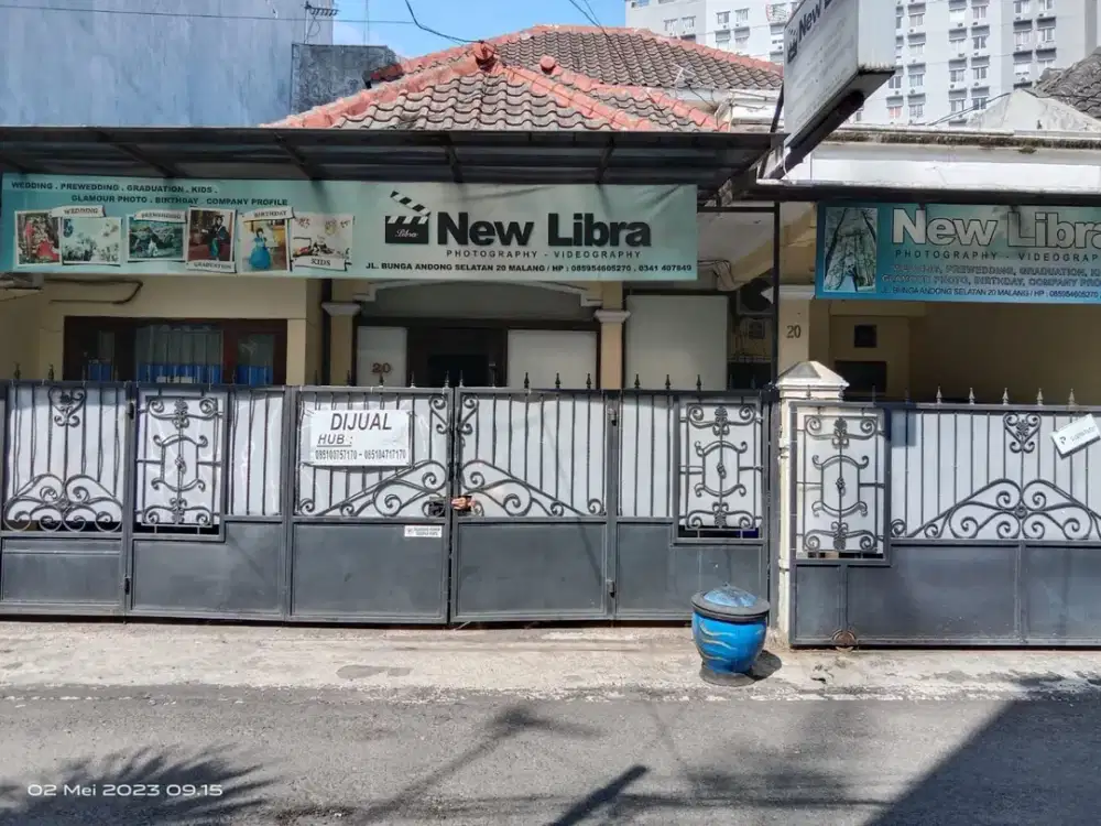 Rumah 2,5 Lantai Strategis di Bunga Andong Malang. Dekat kampus, Sentra Kuliner, Pusat Kota.MLG00161