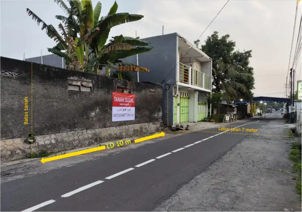 Dijual Tanah Pekarangan 90m² di Colomadu Solo