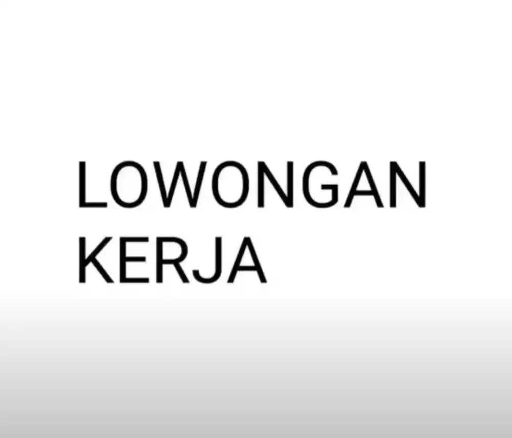 Lowongan JagaLlansia&Membantu Rumah Tangga