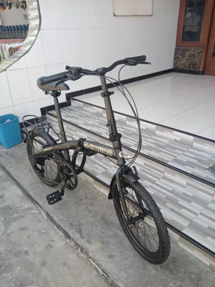 Sepeda Lipat BASIC PHOENIX 7 SPEED CUSTOM BAGUS UK.20 SIAP PAKE NEGO