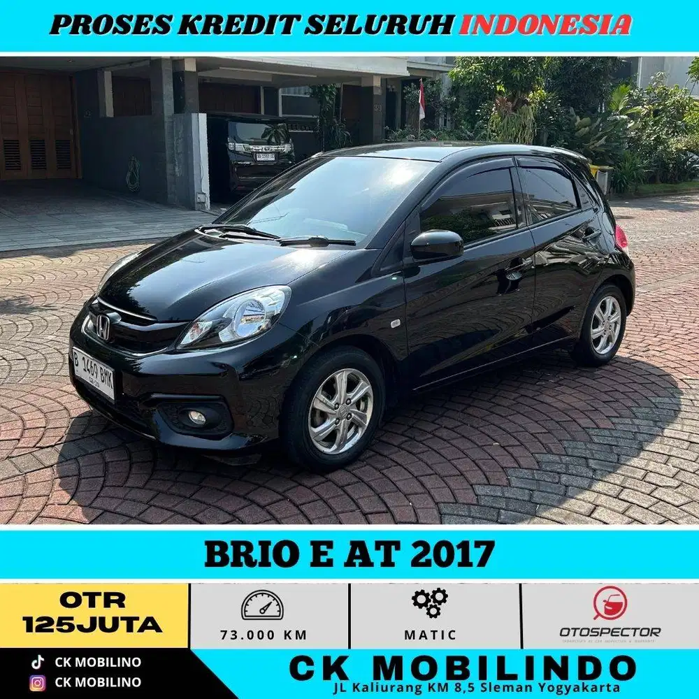 BRIO E AT 2017 HITAM Kredit dp Minim bisa
