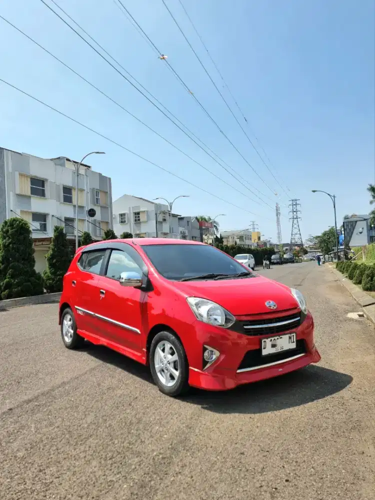 LOW KM 85RB ANTIK RECORD TOYOTA. AGYA TRD SPORTIVO MATIC 2015 FULL ORI