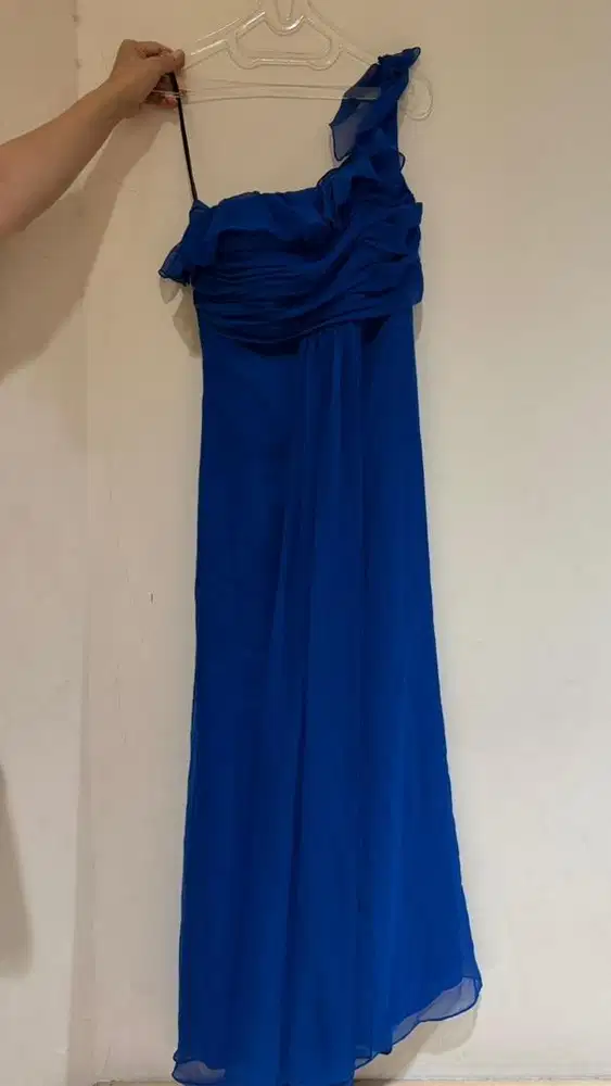 long dress biru size S