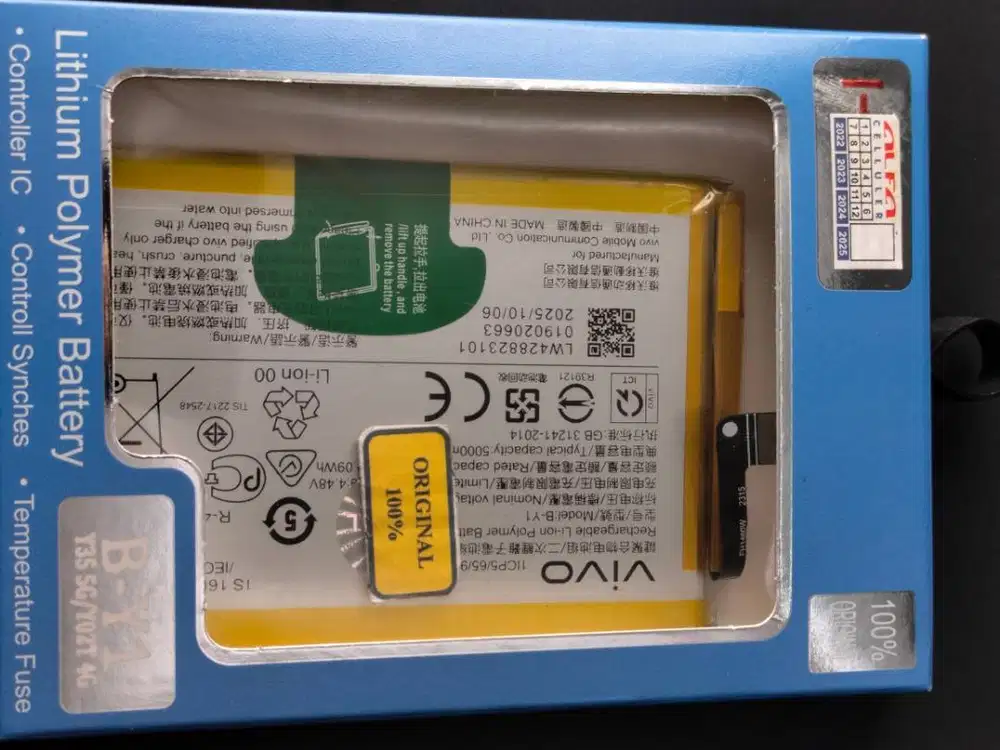 Baterai VIVO Y35 2022 B-W0 Baterai VIVO Y35 5G /Y02T 4G Baterai B-Y1