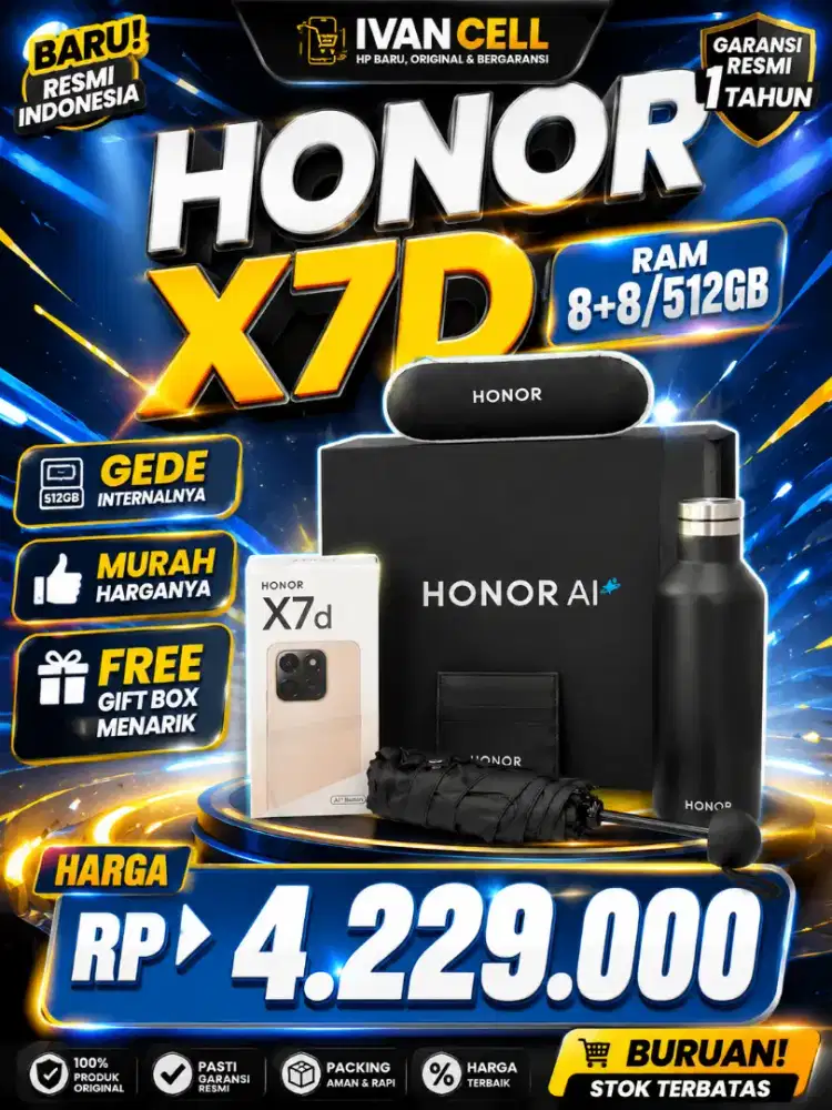 HONOR X7D RAM 8+8/512GB NEW