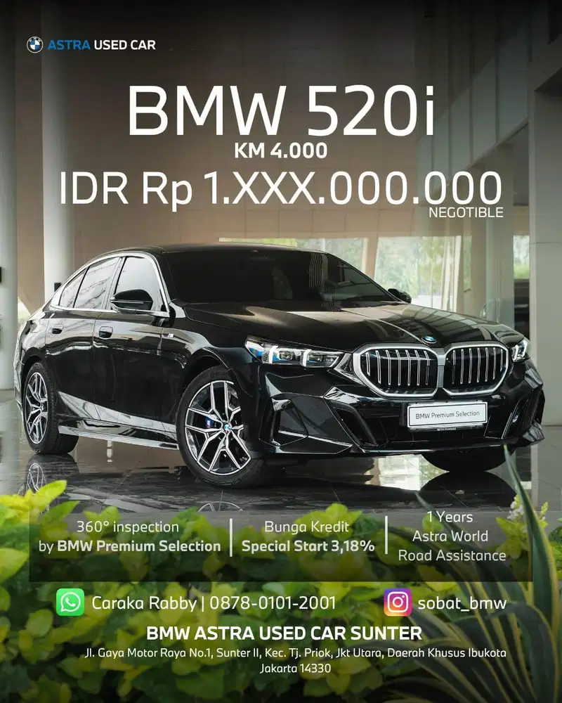 Bmw 520i G60 low kilometer authorize dealer