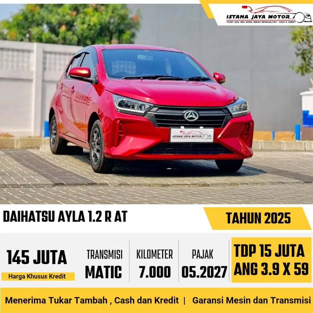 KM 7RB !! Daihatsu Ayla R 1.2 Automatic 2025