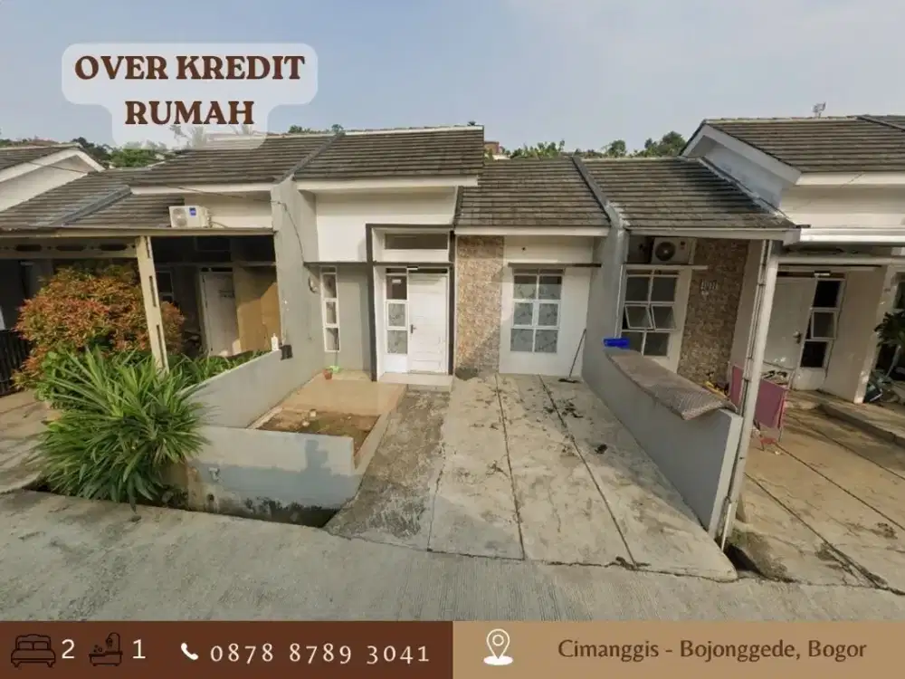 OVER KREDIT Rmh dkt Stasiun KRL 69JT di Cimanggis Bojonggede Bogor