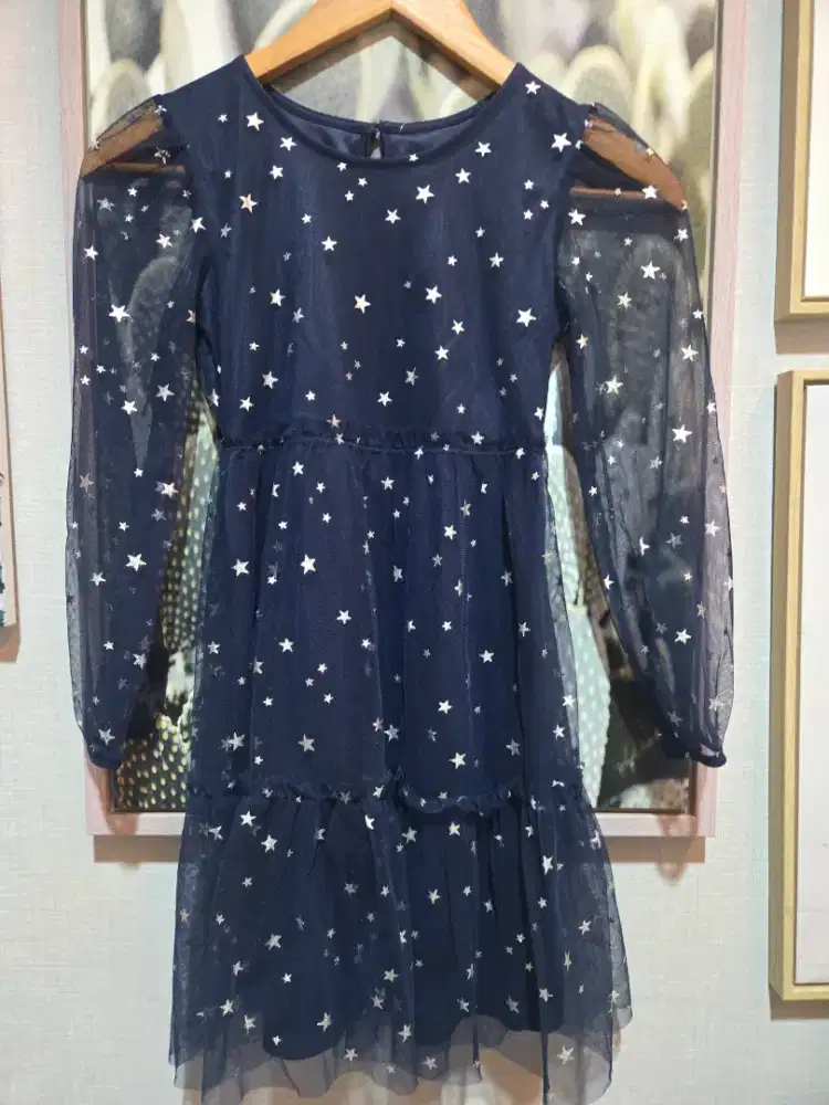 Dress anak bling2 bintang