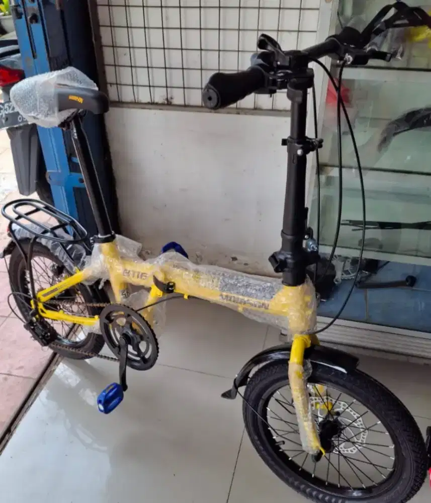 SEPEDA LIPAT 16 INCH MORISON BY PACIFIC ( GIGI 7 SPEED & REM CAKRAM )