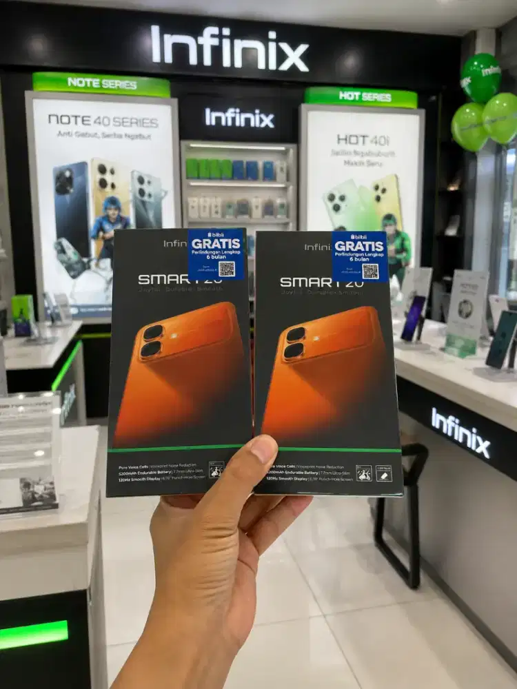 [ Fast respon WA ] Infinix Smart 20 4+4/128 Garansi resmi 1thn