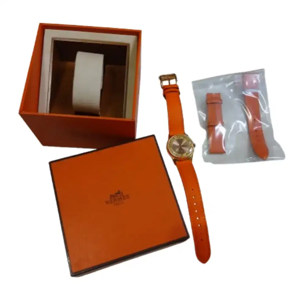 Master Piece Vintage Hermes Manual Wind Emas 14K Fullset
