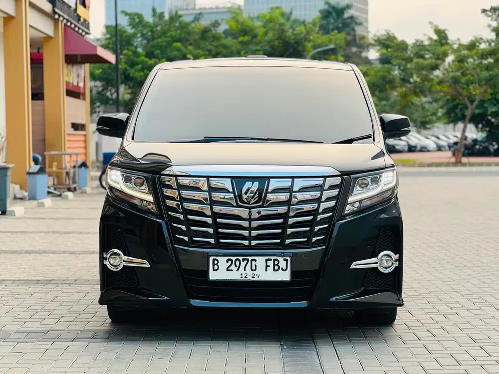 TDP25JT NEGO |ALPHARD 2.5 SC PREMIUN SOUND AT BENSIN 2015 HITAM 2016