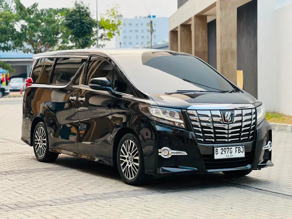 TOYOTA ALPHARD 2.5 SC PREMIUM SOUND JBL AT BENSIN 2015 HITAM KM110RB
