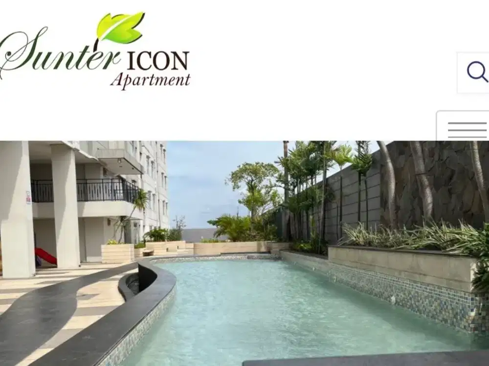 isewakan Studio Furnished Apartemen Sunter Icon Jakarta Utara, Tower East Lt 15 - 35 Juta/Tahun
