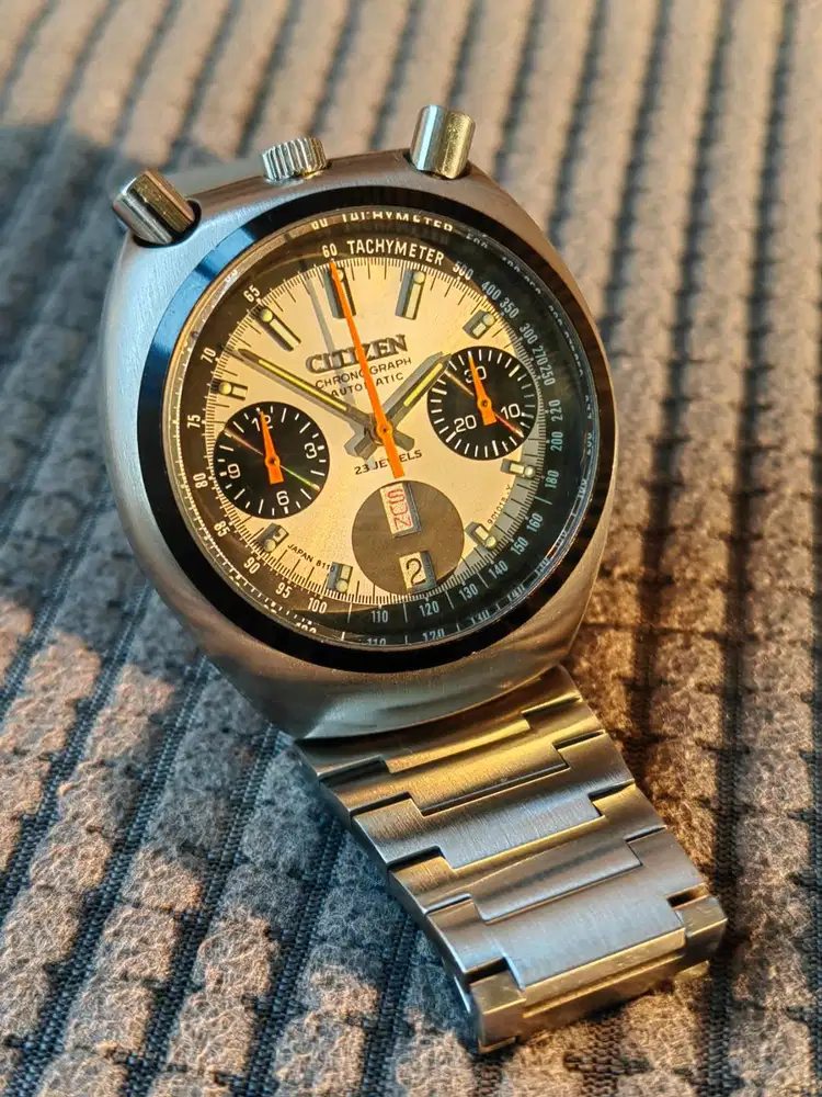 Citizen Chronograph 8110 Vintage Bullhead 67-9011 Automatic Jam Tangan
