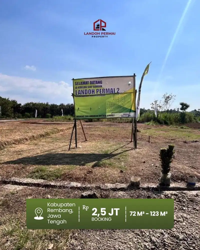 DISKON 25% - KAVLING LANDOH PERMAI 2 - SIAP BANGUN
