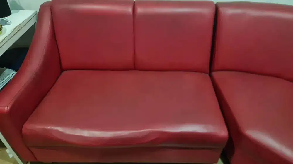 Sofa bahan kulit 2pc