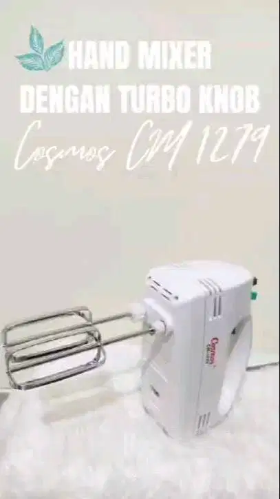 Mixer cosmos dan cetakan bolu kecil 12pcs