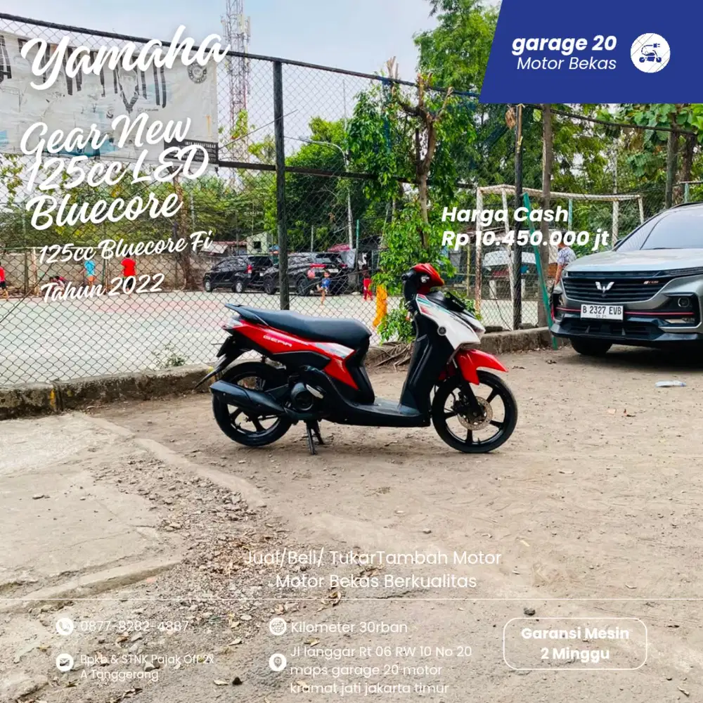Yamaha Gear New 125cc Bluecore Fi Tahun 2022 Pajak Off