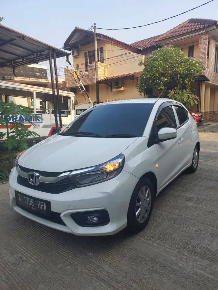 HONDA BRIO E MATIC 2021 PUTIH KM 41RB ANTIK