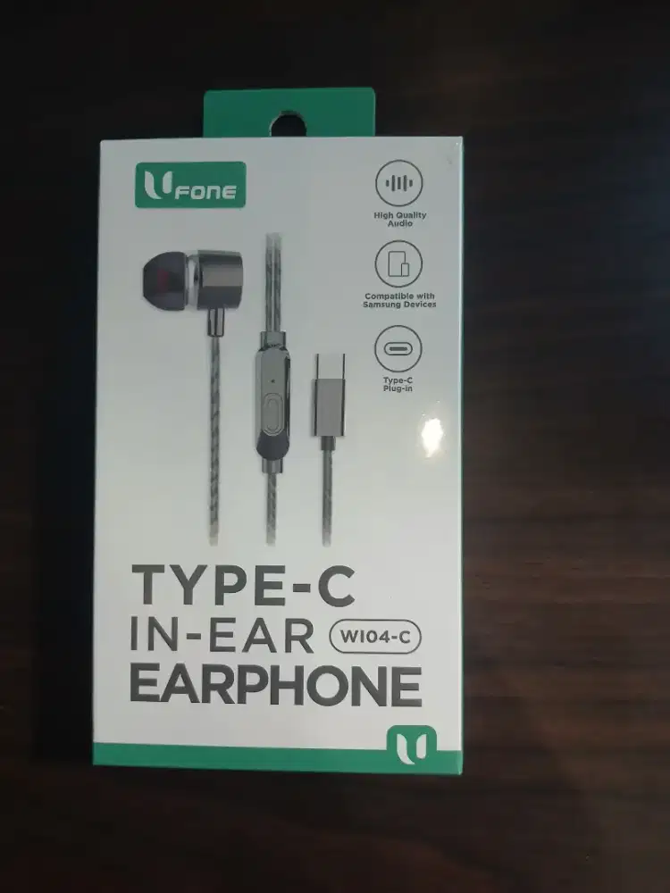 Wired Earphone Type C Ufone WI04-C Audio in-Ear Headset