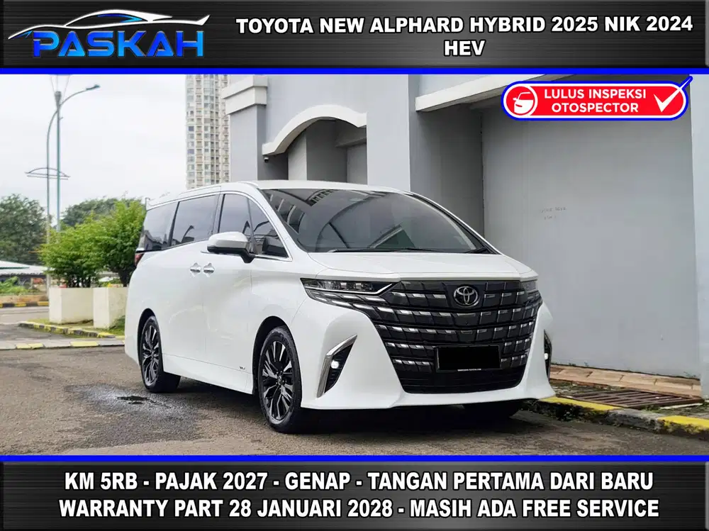 HYBRID BUNGA 4% PAJAK MARET 2027 KM 5K Genap Alphard Hybrid 2025 2024