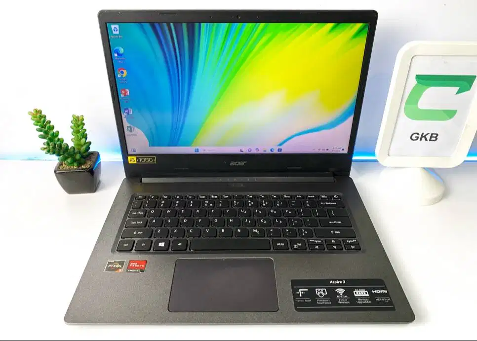 Laptop Acer Ryzen 3 Ram 8gb Ssd 256gb VGA 2gb Layar FHD IPS Jernih edi
