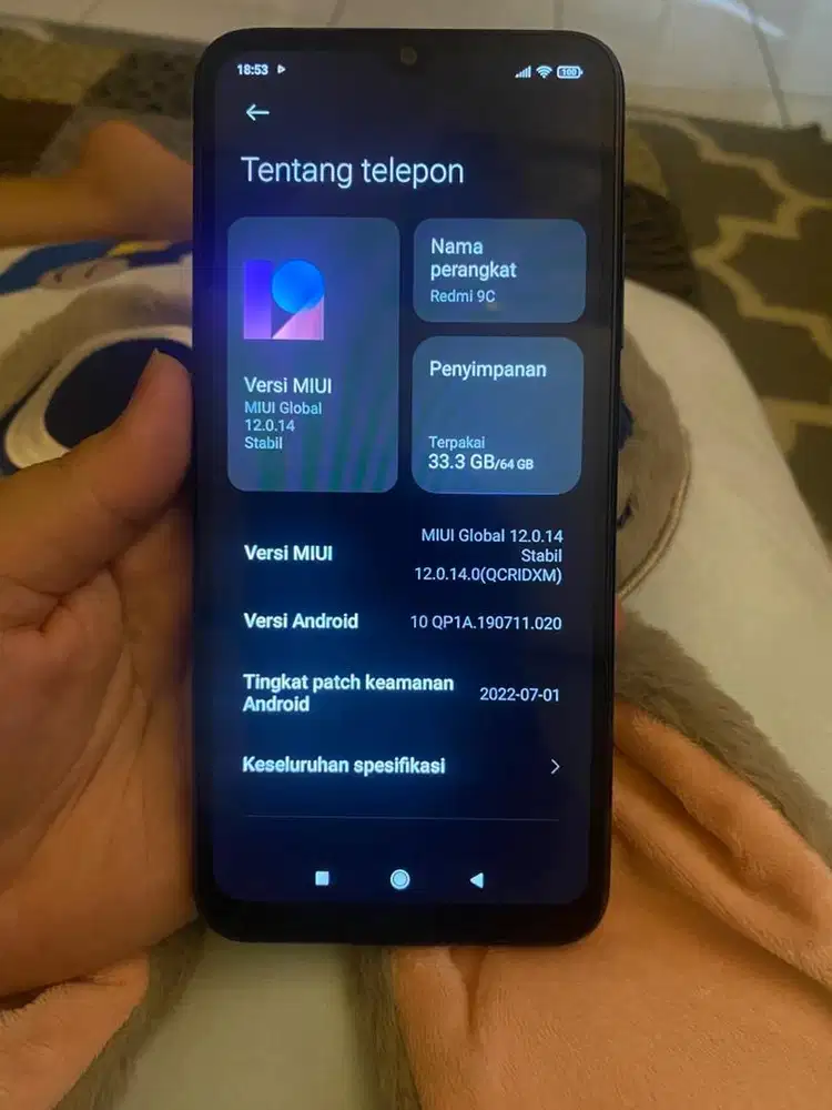 Jual Redmi 9C Second