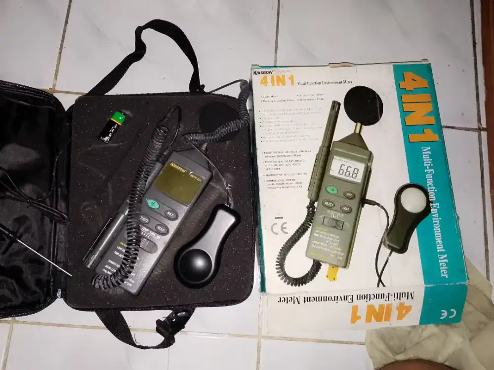 Krisbow 4 in 1 multi-function environment meter