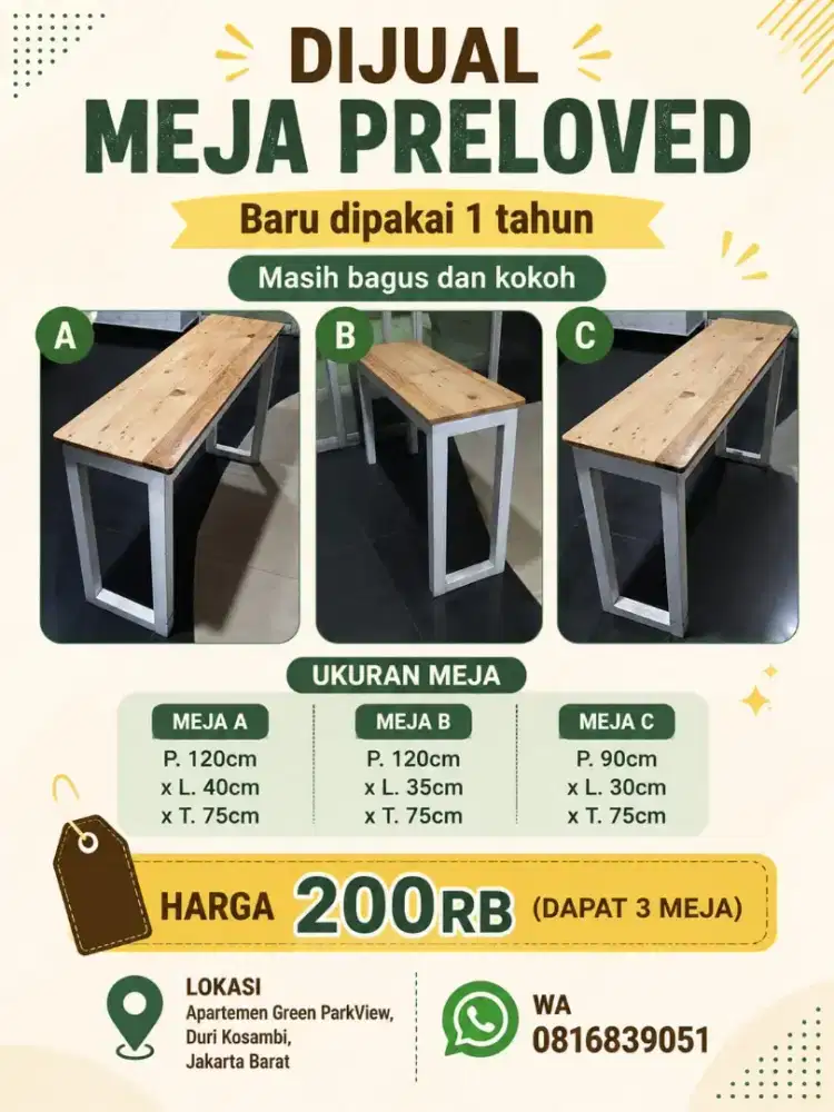 Jual bu kursi masih bagus