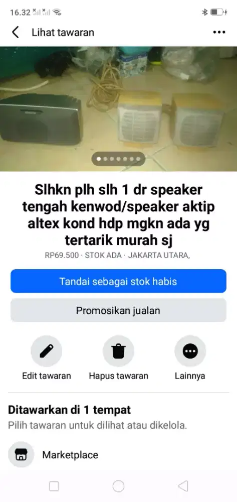 Slhkn plh slh 1 dr speaker tengah kenwod/altex kond normal hrg murah2