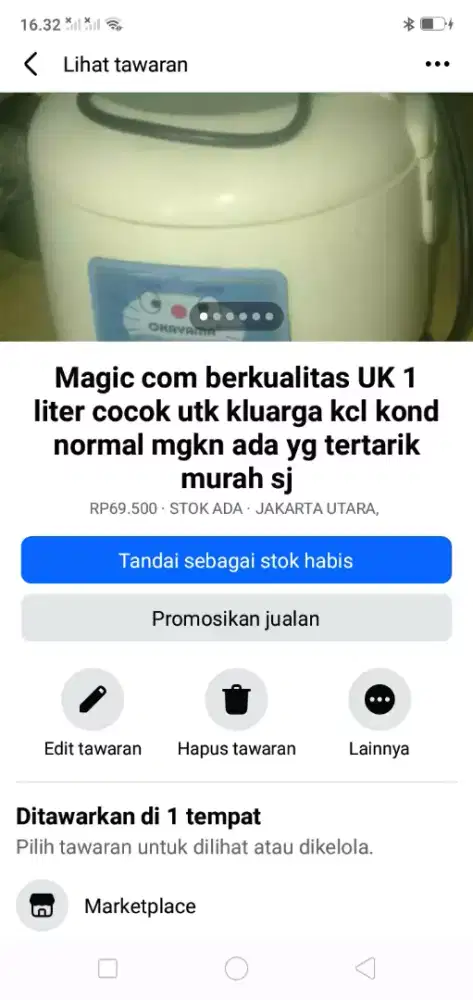 Magic com berkualitas kond normal UK 1 liter se lg ada cpt murah sj