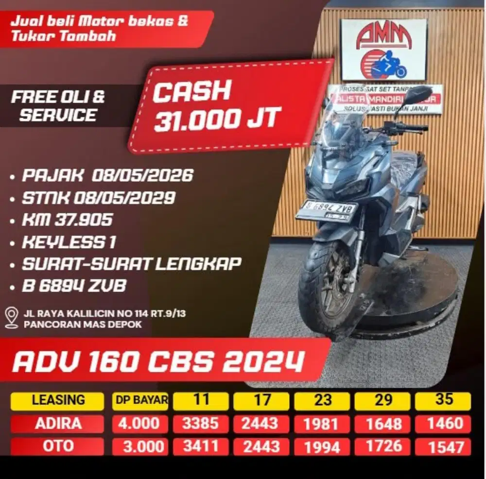 ADV 160 CBS 2024 CASH / KREDIT ALISTA