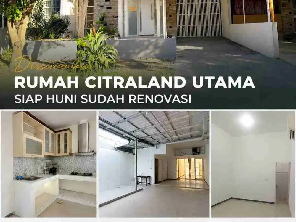 Rumah mininalis nyaman di Citraland lokasi depan siap huni sudah renovasi