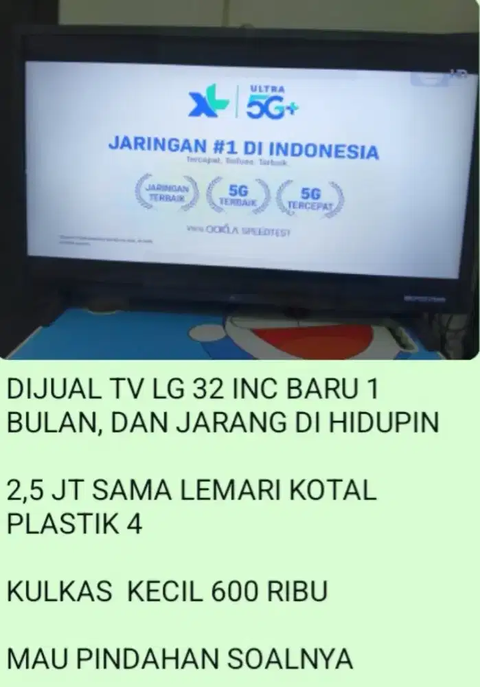 TV LG 32 INC BARU 1 BULAN