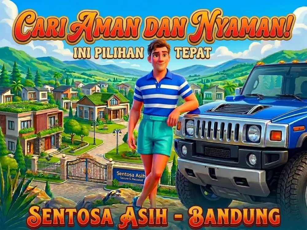 JUAL RUMAH DI SENTOSA ASIH, MARGAHAYU, CIPAMOKOLAN, BANDUNG TIMUR.
