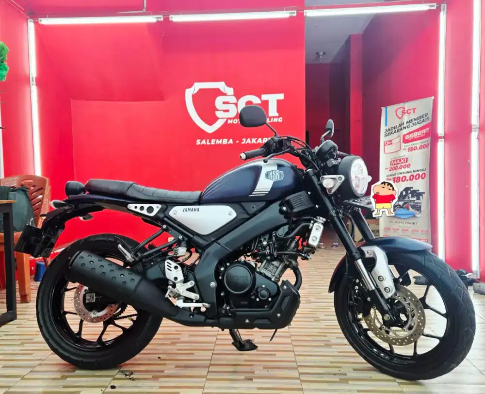 JualCpt90%LikeNew YAMAHA XSR 2022 BLUE NAVY XSR 155