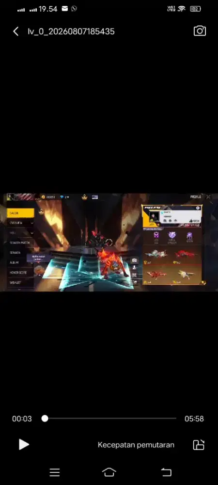 Jual akun freefire langka