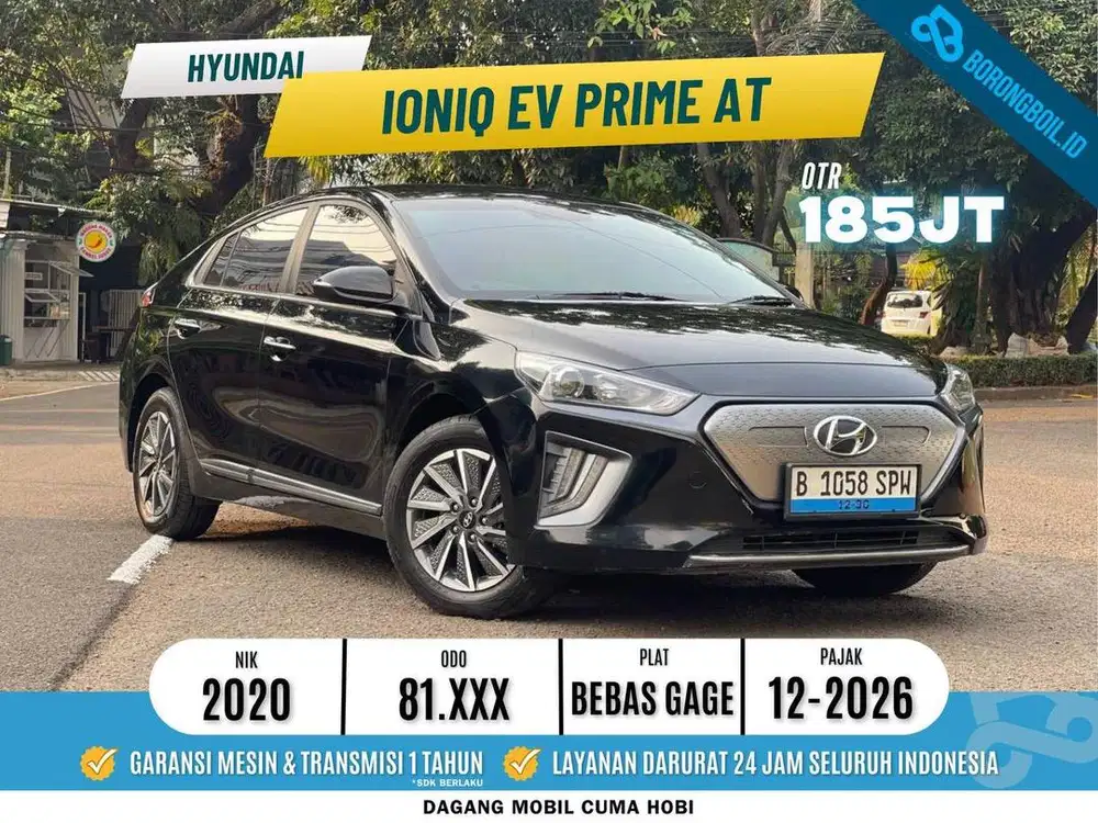 HYUNDAI IONIQ EV PRIME 2020 HITAM - TERMURAH!